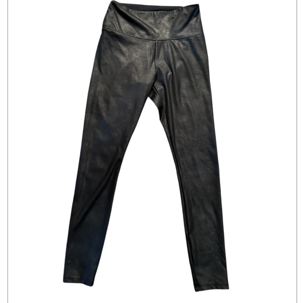 Simply Vera Vera Wang Faux Leather Black Leggings